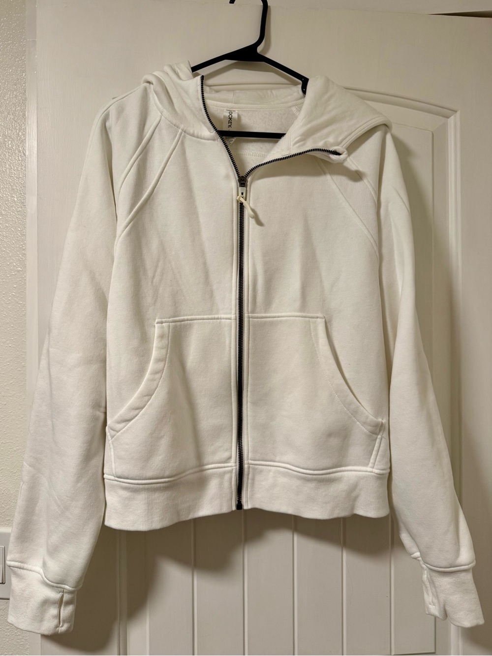 Jockey White Full-Zip Hooded Jacket